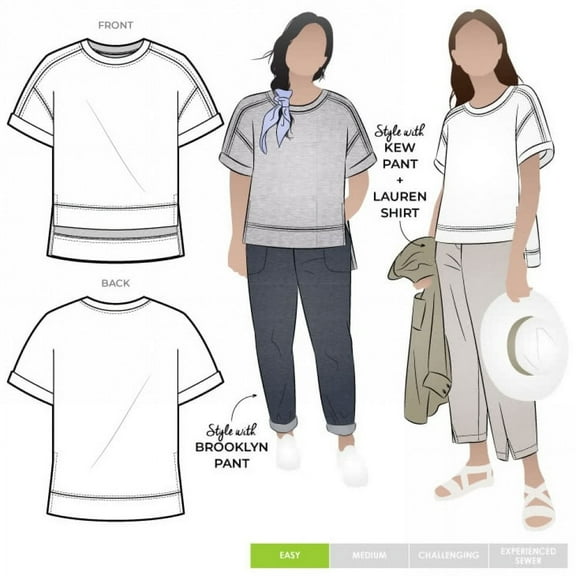 Style Arc Sewing Pattern Portsea Luxe Sweat Women