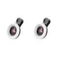 thumbnail image 1 of Cateissary Mobile Phone Fill Light 15x LED Mini 53 Lens for Android Photography Negro 2Conjunto, 1 of 1