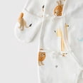 thumbnail image 6 of Newborn Preemie Boys Girls Underwear Pajamas Rompers Home Clothes Footed Sleeper Gown With Mitten Footed Print Infant Play For 0 6 Months Yellow Rompers Baby Gift, 6 of 6