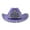 Purple, variant on Farfi Women Cowboy Hat Rhinestones Inlay Crown Shiny Sequined Hat Brim Western-Themed Night Party Ladies Fancy Dress Festival Cowboy Costume Accessories (Purple)