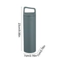 thumbnail image 3 of 16oz Stainless Steel Vacuum Insulated Sports Water Bottle Wide Mouth Leakproof Keeps Drinks Hot Cold for Gym Outdoor Commute(Gray), 3 of 6