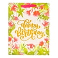 thumbnail image 1 of Bolsa de Regalo Prichos Happy Birthday Flores Blanco, 1 of 3