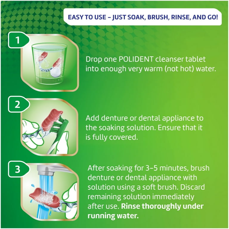 Polident 3 Minute Antibacterial Dental Appliance Tablets, 540 Count photo 7