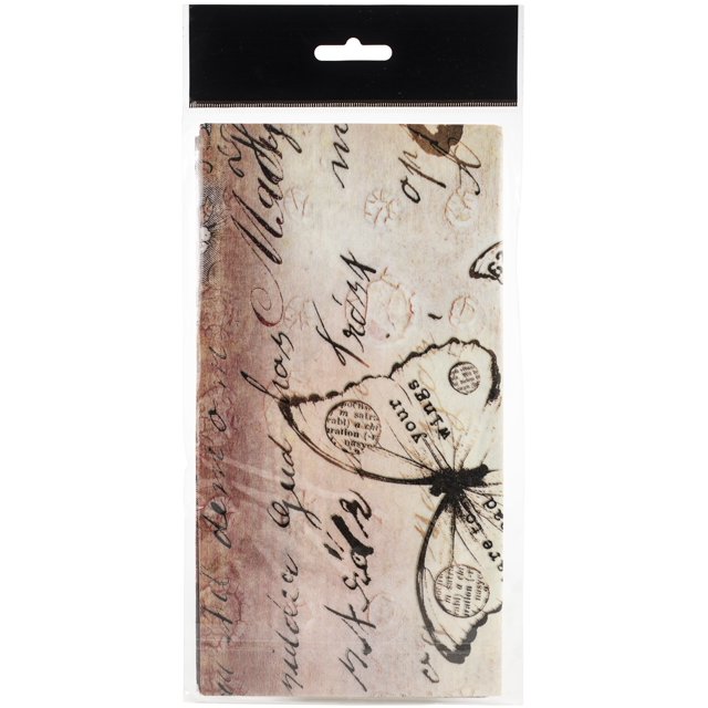 Finnabair Mixed Media Tissue Paper 27.5"X19.7" 6/Pkg-Flutter