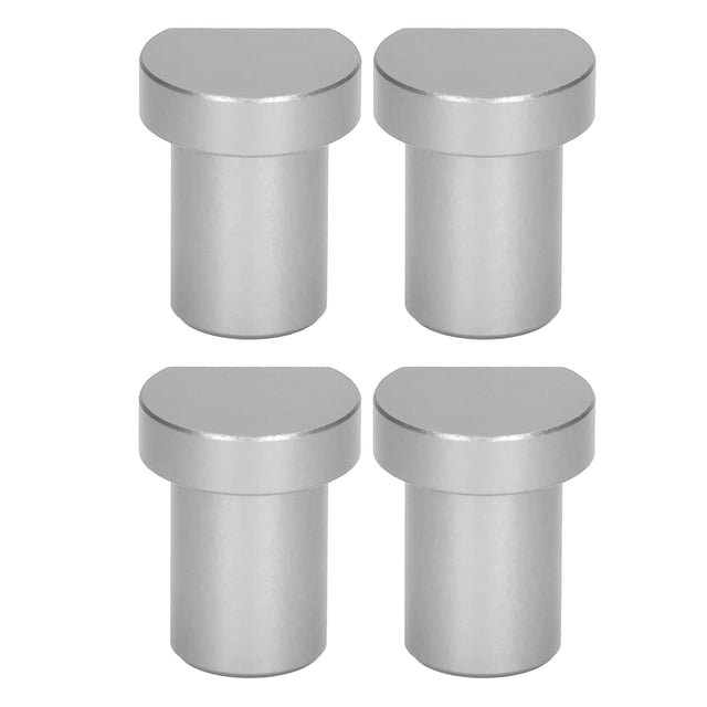 Woodworking Brake Blocks, Easy To Operate Compact Size Workbench Dogs Glossy Finish For Fixing And Limiting Planks Silver