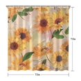 thumbnail image 5 of Waterproof Cute Sunflower Colorful Shower Curtain 72x72 Inch Boho Style Polyester Unique Shower Curtain for Bathroom Hotel Home Decor with 12 Plastic Hooks, 5 of 5