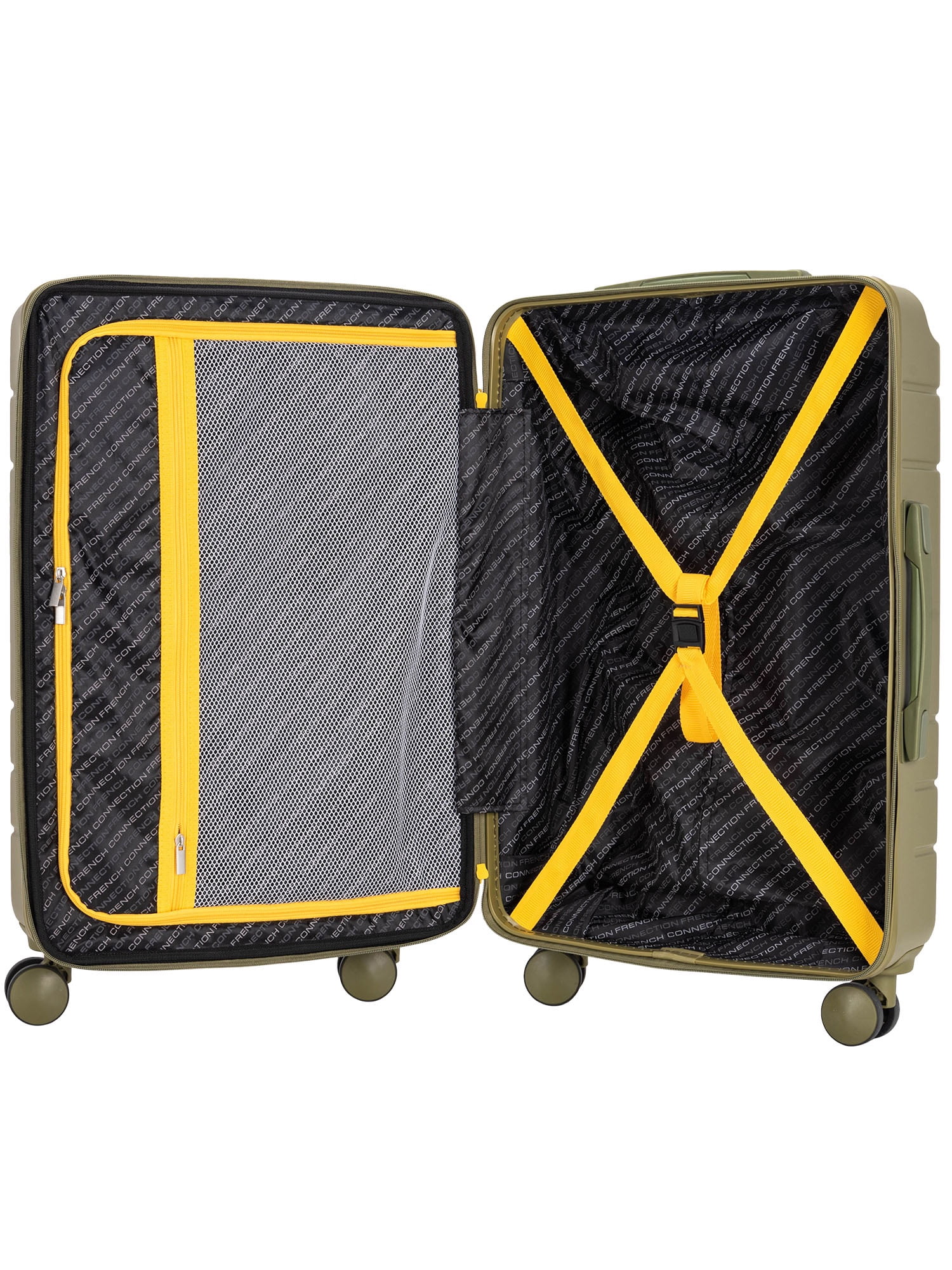 French Connection 3-Piece Wing-On™ Expandable Rolling Luggage Set, Sage