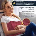 thumbnail image 3 of Sleek Relief Fast-Heating & Auto Shut off Electric Heating Pad for Back Pain and heating pads Cramps Relief - 3 Temperature Settings Hot Heated Pad , XL, Red, 3 of 6