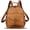 Brown, variant on Genuine Leather Backpack for Women Knapsack Retro Leather Rucksack Handmade