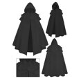thumbnail image 3 of MuZeFu Women Long Sleeve Shacket Jacket Hot Sale Clearance&nbsp; Womens Casual Loose Solid Color Sleeveless Hooded Casual Jacket Cloak Tops, 3 of 3