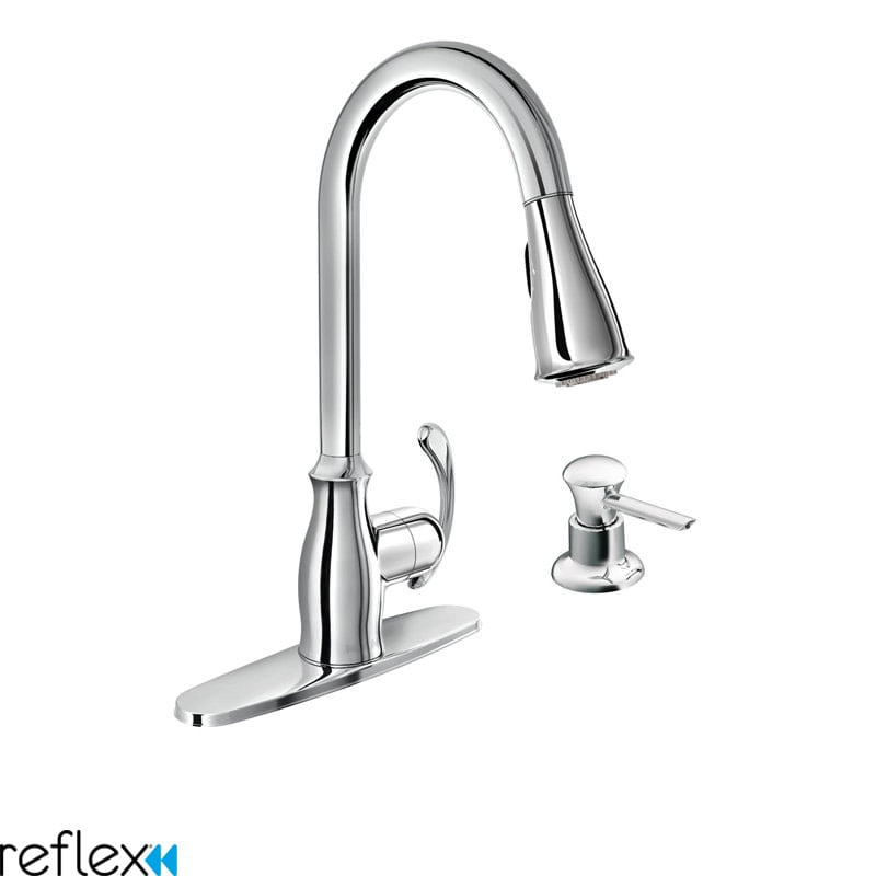 Moen 8244 M-DURA Widespread Commercial Kitchen Faucet, Chrome 