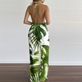 thumbnail image 6 of Abomasnow Jumpsuits for Women Casual Halter Neck Rompers Boho Floral Printed Wide Leg One Piece Pants, 6 of 6