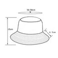 thumbnail image 4 of Cow Pattern Printed Bucket Beach Sun Hat Double to Wear Breathable Black, 4 of 8