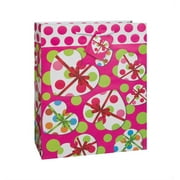 Medium Glitter Hearts and Bows Valentine Gift Bag
