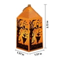 thumbnail image 3 of Halloween Decorations, Haunted House Decorations, Pumpkin Decor Outdoor, Spooky Halloween Decor, Translucent Orange Led Hanging Lantern with Spooky Twisted Tree, Scarecrow and, 3 of 6