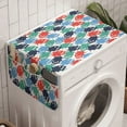 thumbnail image 1 of Fish Washing Machine Organizer, Simple Colorful Cartoonish Piranha Pattern, Anti-slip Fabric Top Cover for Washer and Dryer, Multicolor, by Ambesonne, 1 of 1