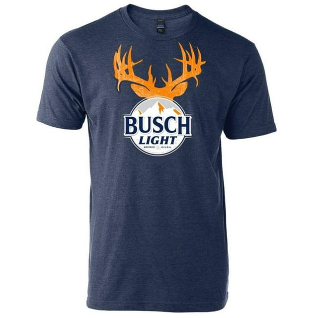 Busch Busch Light Hunter Orange Buck Horns T-Shirt, Medium