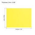 thumbnail image 2 of Unique Bargains EVA Foam Sheets Yellow 7.6 Inch x 5.9 Inch 2mm Thickness for Crafts DIY 10Pcs, 2 of 6