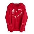 thumbnail image 4 of Plus Size Valentine's Day Graphic Hoodie - Cute Long Sleeve Hooded Sweatshirt for Women’s Casual Wear, 4 of 9