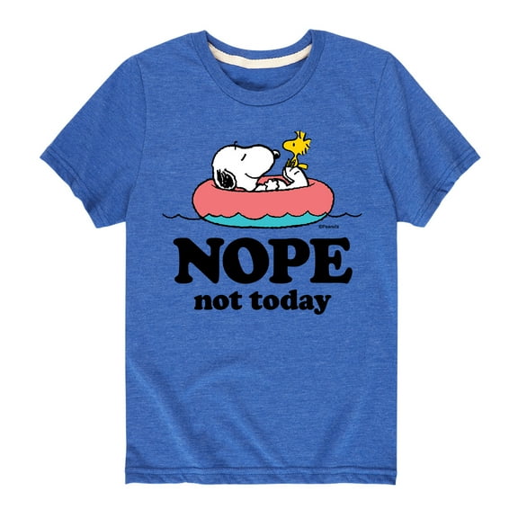 Peanuts - Nope Not Today - Toddler and Youth Short Sleeve T-Shirt