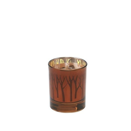 7.5 oz Gilded Glass Candle - Pumpkin Souffle