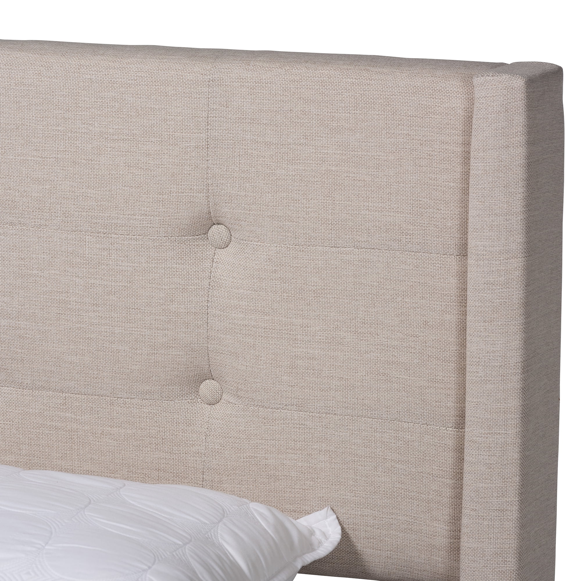 Baxton Studio Casol Transitional Platform Bed, Full, Black