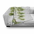 thumbnail image 2 of Tree Soft Flannel Fleece Throw Blanket, Watercolor Design Pattern of a Pine Tree Botanical Elements, Cozy Plush for Indoor and Outdoor Use, 50" x 60", Olive Green Apple Green, by Ambesonne, 2 of 5