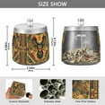 thumbnail image 2 of Yayeee Ashtray with Lid for Cigarette Smokeless Stainless Steel Home Ash Holder, Retro Abstract Eagle, 2 of 7