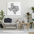 thumbnail image 2 of Stupell Industries Texas State Typography Graphic Art Gallery Wrapped Canvas Print Wall Art, Design by The Saturday Evening Post, 2 of 7
