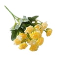 thumbnail image 2 of Ramo de flores artificiales de 12,6 pulgadas - Claveles tallo floral falso Arreglo decorativo de plástico Blanco naranja Azul Amarillo Púrpura Rosa para la decoración del salón de boda, 2 of 7