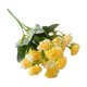thumbnail image 2 of Ramo de flores artificiales de 12,6 pulgadas - Claveles tallo floral falso Arreglo decorativo de plástico Blanco naranja Azul Amarillo Púrpura Rosa para la decoración del salón de boda, 2 of 7