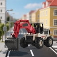 thumbnail image 6 of Alloy Engineering Vehicle Model White Forklift Simulation Toy, Pull Back Construction Car, Dump Truck Loader Die-Cast Metal Toy Vehicle, 6 of 6