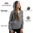 thumbnail image 5 of Mio Marino Women’s Full Zip Fleece Hoodie Sweatshirt, 5 of 6