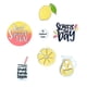 thumbnail image 2 of Bandeja decorativa de verano con diseño de limones en niveles - Material de madera, estilo rústico, juego de varias piezas - para cocina/mesa/decoración de temporada, 2 of 7