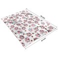 thumbnail image 4 of White Cow Milk Strawberry Pattern Blanket,Comfortable Soft Lamb Wool Throw Blanket,All Season,Warm Lightweight Blankets for Sofa Bed Couch Living Room Chair,40"x50", 4 of 4