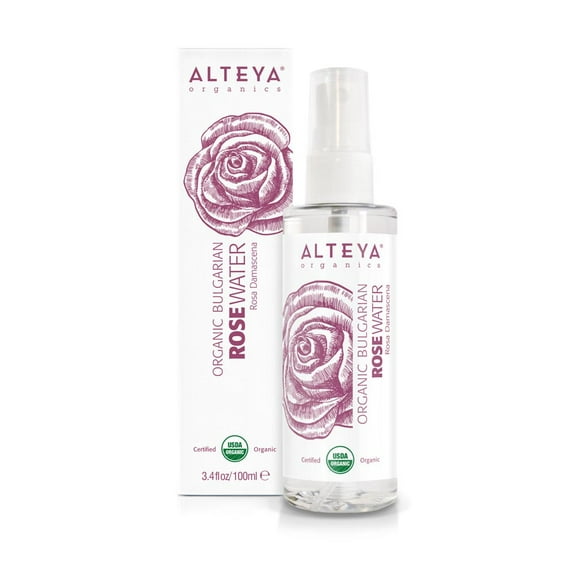 Alteya Organics Rose Water, Organic Facial Toner, 3.4 Fl Oz/100mL