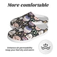 thumbnail image 6 of Lsque cartoon cute Skull star Pattern Womens Comfort Cotton on Scuff With Memory Foam and Anti-skid Sole Slipper-35/36, 6 of 7