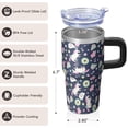thumbnail image 3 of 20OZ Unicorn Lover Cup with Handle Insulated Stainless Steel Tumbler Ideal Gifts for Women Suitable for Birthday Christmas and Dance Recitals, 3 of 6