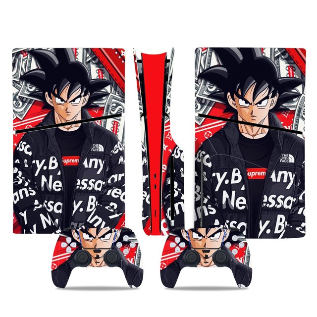 HHHC Vinyl Skin For PS5 Slim Disk Edition Console And Controllers Kakarotto Dragon Ball