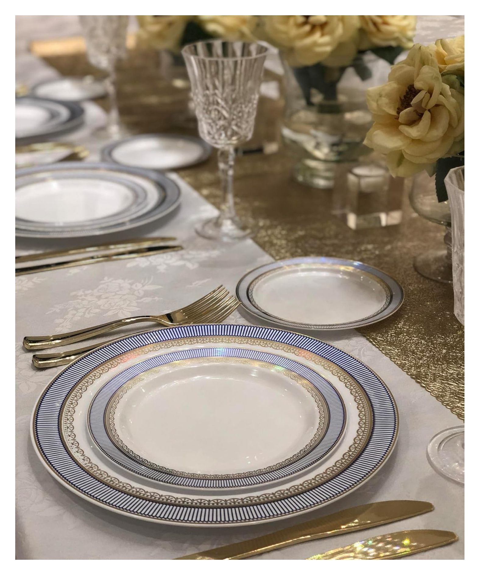 Amazon White And Rose Gold Plates Amazon Disposable Plates With