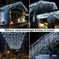 thumbnail image 6 of LED Icicle Lights Curtain for Christmas, Holiday String Lights for Magical Ambiance, Xmas Decorations for Indoor & Outdoor Holiday Parties, Winter Wonderland Decor, 6 of 9