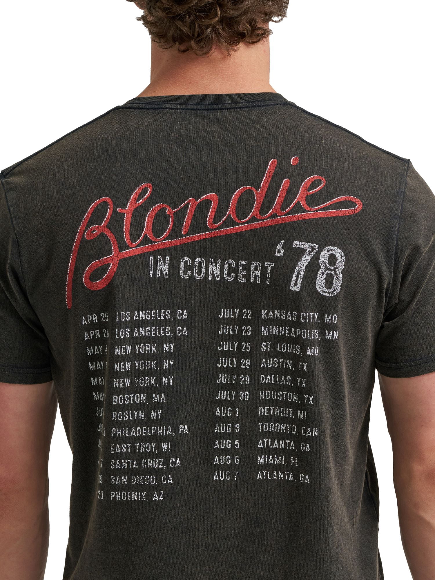 Lee® Men's Short Sleeve Blondie Short Graphic Band Tee, Sizes S-3XL