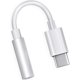 thumbnail image 2 of Adaptador USB tipo C a conector Jack 3,5 mm negro Convertidor TRRS OMPT Cable auxiliar de audio para mini auriculares, 2 of 5