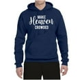 thumbnail image 2 of Wild Bobby Make Heaven Crowded Inspirational/Christian Unisex Graphic Hoodie Sweatshirt, Navy, 3X-Large, 2 of 5
