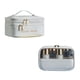 thumbnail image 2 of Bolsa Grande Organizadora de Maquillaje para Viaje | Estuche Cosmético Acolchado Impermeable PU PVC con Asa | Almacenamiento Multi-compartimento para Mujeres y Hombres | Bolsa de Aseo Portátil, 2 of 7