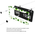 thumbnail image 5 of Green Clovers License Plate Frames Universal Aluminum Tag Holder Cover with 2 Holes Screws for Front Rear Car Plate Decor 12x6 Inch for Women Men, 5 of 6
