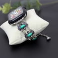 thumbnail image 3 of Suitable for Apple Watch Strap Bohemian Style Family Style IWatch Metal Turquoise Bracelet, 3 of 7