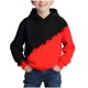 thumbnail image 2 of Sudadera con capucha para niño, con estampado de color, manga larga, informal, deportiva, con capucha, manga larga, sudadera con capucha, top con inserciones en los hombros, blusa de poliéster para ni, 2 of 7