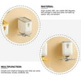 thumbnail image 4 of Caja de almacenamiento giratorio de 1pc con gancho de cocina colgando bastidor de pared sin perforaciones, 4 of 6