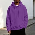 thumbnail image 2 of Venzia Men Oversized Hoodie Pullover Sweatshirt Long Sleeve Hooded Top with Kangaroo Pocket Casual Autumn Winter Wear,XXL, 2 of 8